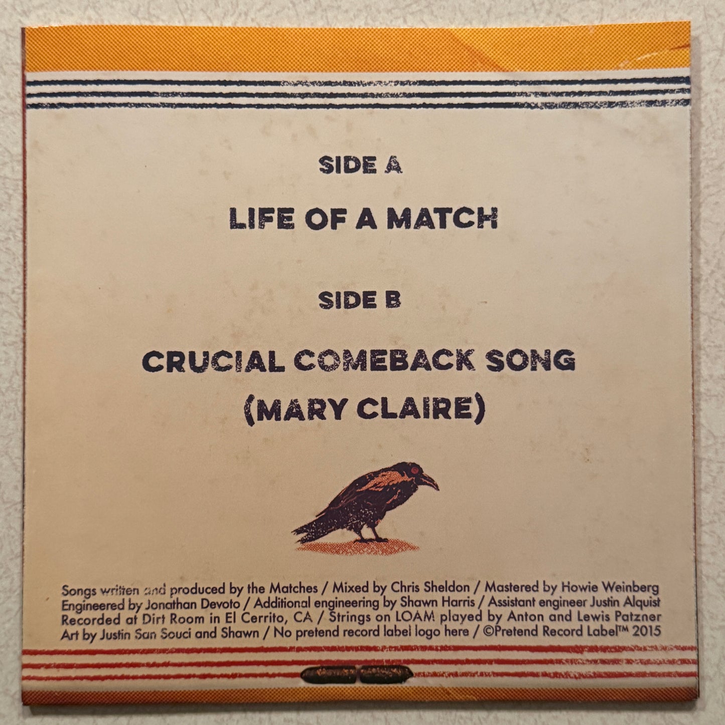 Life Of A Match/Crucial Comeback Song Candycane Fillmore 7"